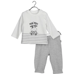 BLUE SEVEN Baby 2-delige Set Melk Shirt + Broek Wit