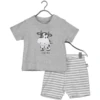 BLUE SEVEN Baby 2-delige Set Milk Shirt + Medium Shorts Grijs