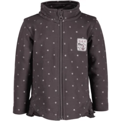 BLUE SEVEN Girl S Zweetjasje Met Opstaande Kraag Antraciet