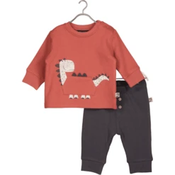 BLUE SEVEN Set Van 2 Sweatshirt + Broek Brick Red
