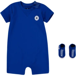 Converse Romper En Sok Set Blauw