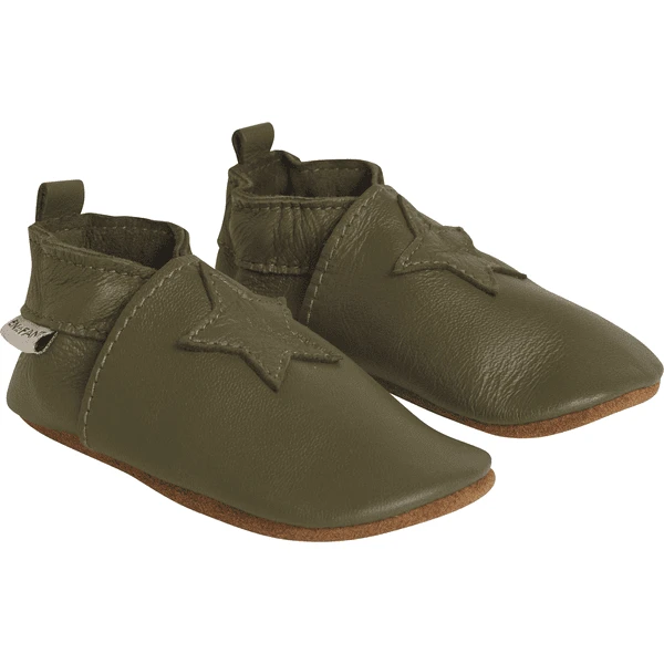 EN FANT Slipper Leather Dusty Olive - Afbeelding 2