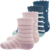 Ewers Baby Sokken 4-Pack Thermo Dots/Ringlets Roze-Blauw