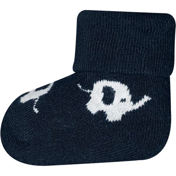 Ewers First Baby Socks 6 Pack Elephant Wit/Grijs/Blauw - Afbeelding 4