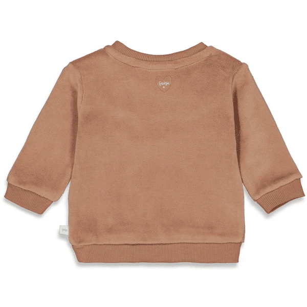Feetje Fluwelen Sweatshirt Falling For You Zand - Afbeelding 2