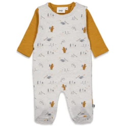 Feetje Romper 2-delig Griddly Bear Grijs Gemêleerd