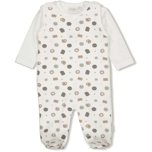 Feetje Romper 2-delig Mini Cookie Uit White