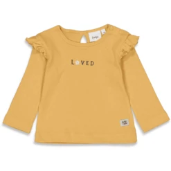 Feetje Shirt Met Lange Mouwen Bloom Okergeel