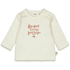 Feetje Shirt Met Lange Mouwen Cherry Korting White