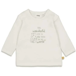Feetje Shirt Met Lange Mouwen Welcome Tot Earth Korting White