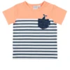 Feetje T-shirt Effen / Gestreept Mr. Good Looks Neon Orange