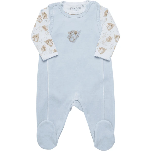 Fixoni Body & Velours Romper Hemelsblauw