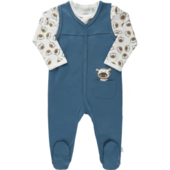 FIXONI Romperset Lange Mouw 2 Stuks Porselein Blauw