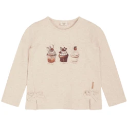 Hust & Claire Lange Mouw Shirt Amel Tarwe Melange