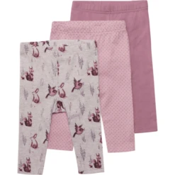 Hust & Claire Legging 3-pack Liva Dusty Rose