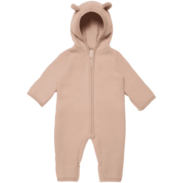HUTTEliHUT Babysuit ALLIE Wol Fleece Dusty Rose - Afbeelding 2