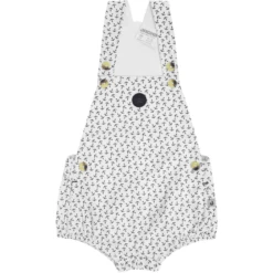 JACKY Geweven Tuinbroek Kort Wit Allover Bedrukt