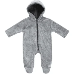 JACKY Knuffel Jumpsuit Met Kap Lama Grijs Gemêleerd