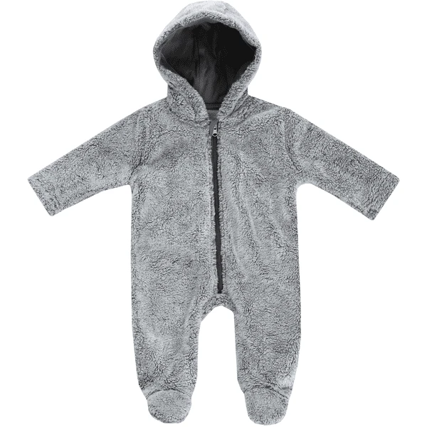 JACKY Knuffel Jumpsuit Met Kap Lama Grijs GemĂȘleerd