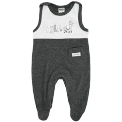 JACKY Lama Romper Hola Antraciet/lichtgrijs