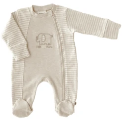 JACKY Pyjama 1pc. Organisch Cotton Beige-melange