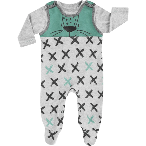 JACKY Romperset LEOPARDY Lichtgrijs GemĂȘleerd / Allover Bedrukt - Afbeelding 2