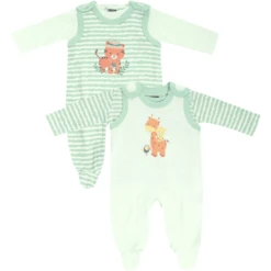 JACKY Rompertje 2-pack Groen