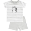 JACKY T-Shirt+ Shorts Zebra Grijs Gemêleerd