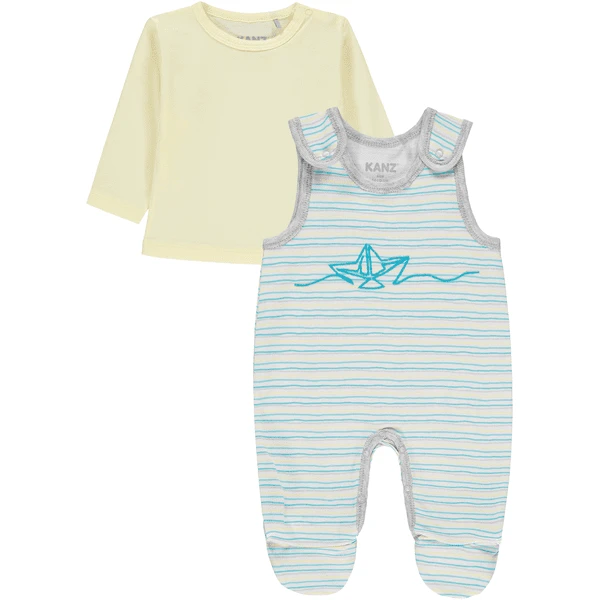 KANZ Jongens Romper Pak Set Y/d Strip|multi Color Ed - Afbeelding 4