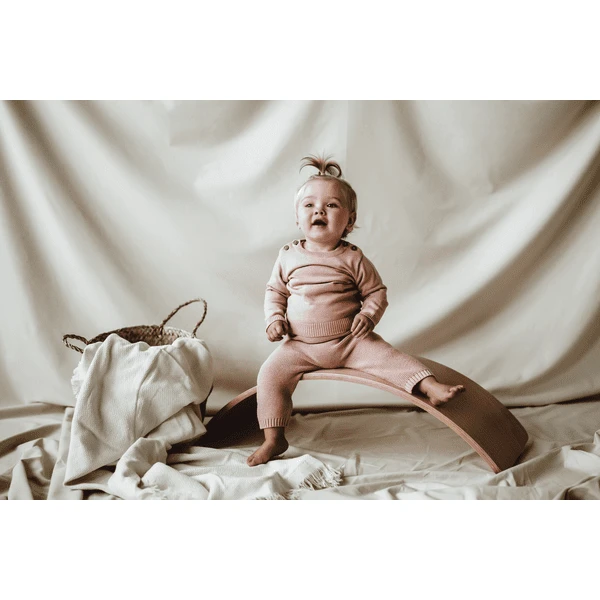 Kindsgard Gebreide Broek Valig Beige - Afbeelding 4