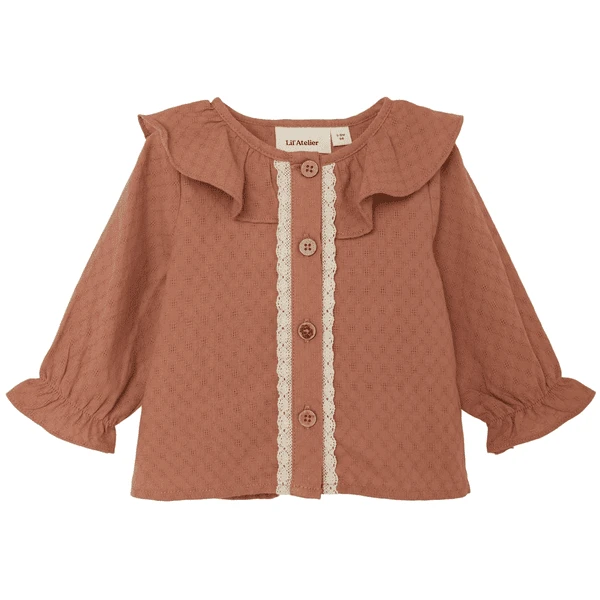Lil'Atelier Blouse Nbfdolly Mokka Mousse - Afbeelding 4