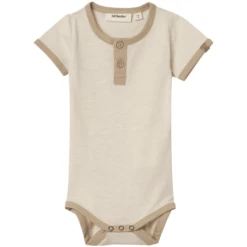 Lil'Atelier Korte Mouw Bodysuit Nbmdawson Turtledove