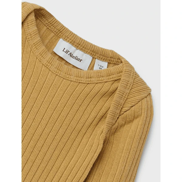 Lil'Atelier Lange Mouw Body Nbnikar Honing Mosterd - Afbeelding 2