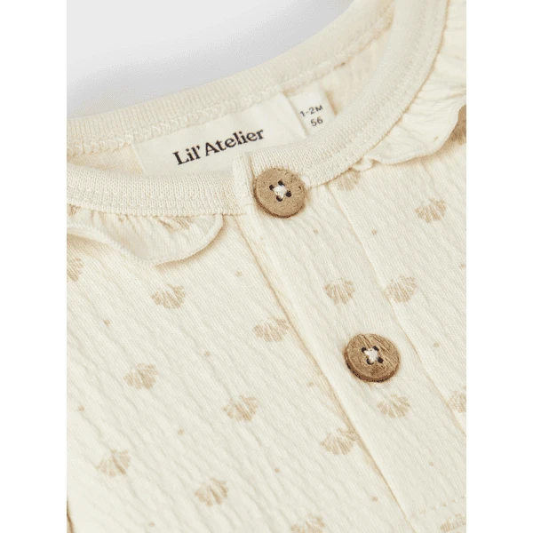 Lil'Atelier Lange Mouw Bodysuit Nbfdida Turtledove - Afbeelding 2
