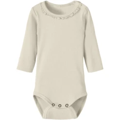Lil'Atelier Lange Mouw Bodysuit Nbfgago Turtledove