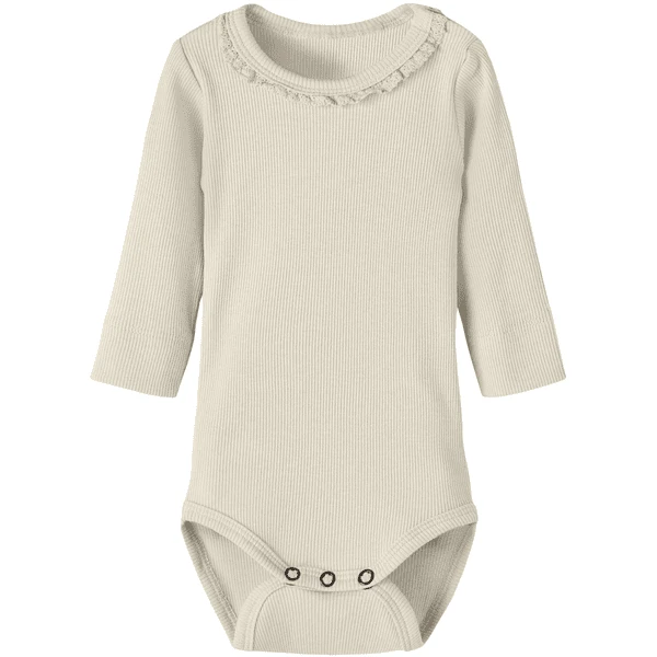 Lil'Atelier Lange Mouw Bodysuit Nbfgago Turtledove