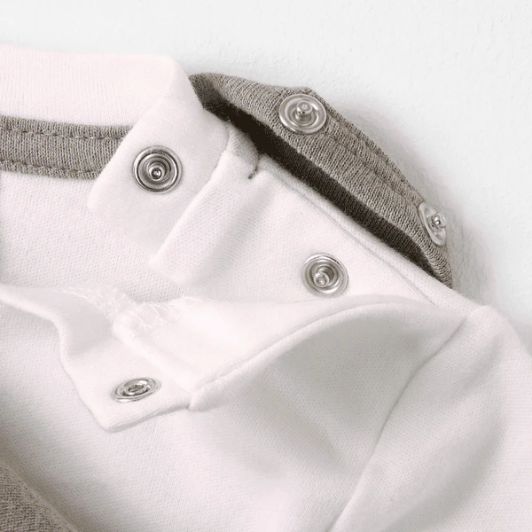 LITTLE Romperset 2-delig Beige GemĂȘleerd - Afbeelding 3