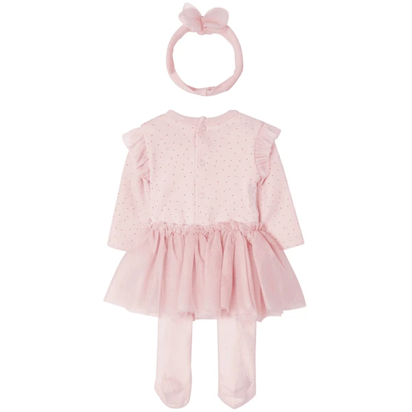 Mayoral Set Van Rokje Tutu En Rompertje Met Haarband Roze - Afbeelding 2