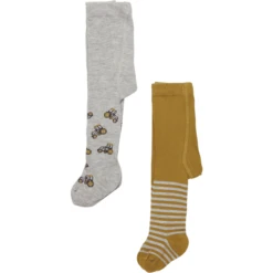 Minymo Panty 2-pack Light Grijs Melange