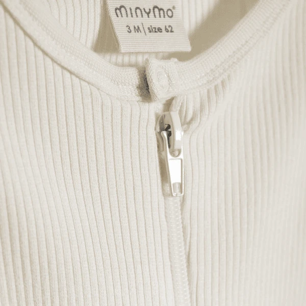 Minymo Rib Seed Slaapjurk Pearl - Afbeelding 3