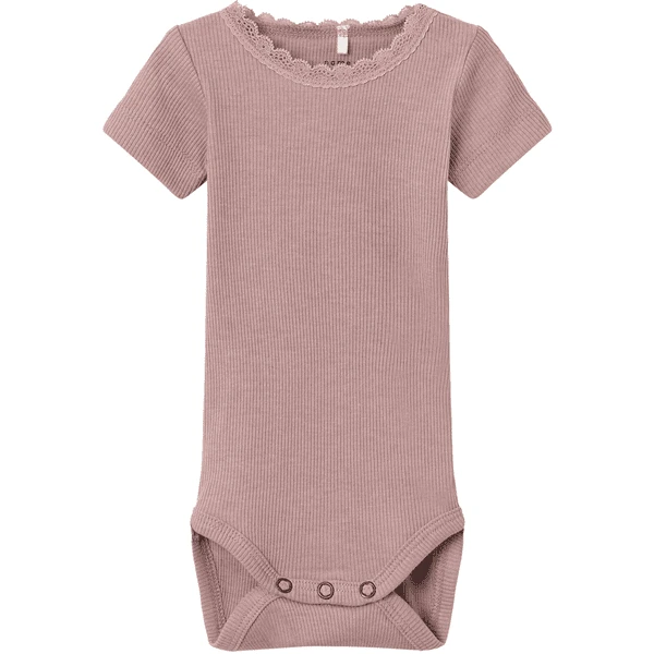 Name It Bodysuit Met Korte Mouwen Nbfkab Deauville Mauve - Afbeelding 3
