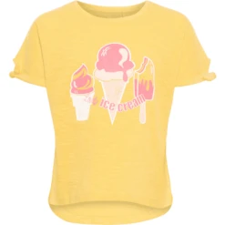 Name It Girl S T-Shirt Veet Pale Mariegold