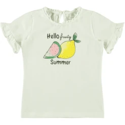 Name It Girls T-shirt Nmmzakcon Sneeuw White