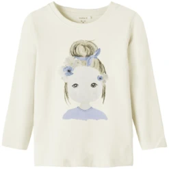 Name It Shirt Met Lange Mouwen Nmfberry Boter Cream