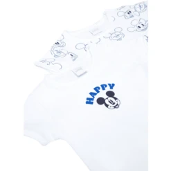 OVS Rompertje Met Korte Mouwen 2-pack Mickey Mouse B Right White