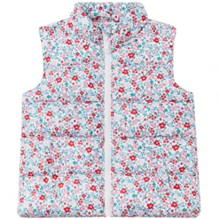 OVS Vest Flower S White
