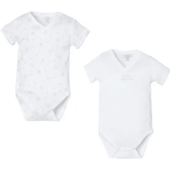 OVS Wikkel Rompertje Korte Mouw 2-pack Glacier Grijs