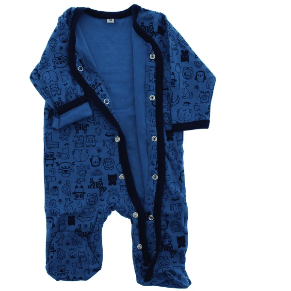 Pippi Pyjama Met Benen 2-pack Blauw - Afbeelding 3