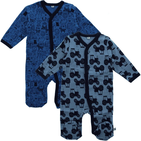 Pippi Pyjama Met Benen 2-pack Blauw - Afbeelding 5