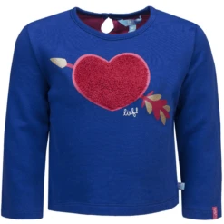Rennen! Girl Het Sweatshirt Is Echt Blauw....